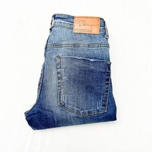 One Teaspoon Freebirds II Low Waist Stretch Fitted Leg Denim Jeans Size 25